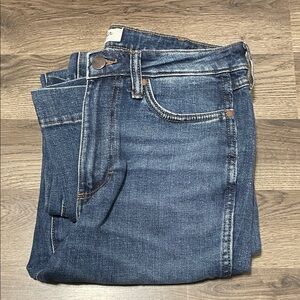 Wrangler Men's Dark Blue Straight-Leg Jeans